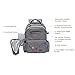 Diaper Bag Backpack | Easy Travel for Active Parents | Max Durability & Storage Capacity | Light Gray Classic Unisex Style | Bonus Change Pad & Insulated Bottle Sleeve | Large Diaper Backpack