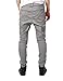 JD Apparel Mens Slim Fit Drawstring Harem Joggers Fashion Pants S Light Grey
