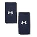 Under Armour Unisex-Adult 6-inch Performance Wristband 2-Pack , Midnight Navy (410)/White , One Size Fits All