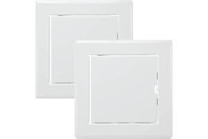 Vent Systems 4'' x 4'' Inch White - Pack of 2 - Metal Access Panel - Easy Access Doors - Access Panel for Drywall, Wall, Electrical and Plumbing Service Door