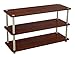 ClosetMaid 3-Tier Shelf Organizer Unit for Shoes, Accessories, Hats, Purses, Bags, in Entryway or Closet, Wood Shelves with Metal Frame, Cherry