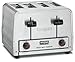 Waring Commercial WCT810 Heavy Duty Stainless Steel Bread and Bagel Combination 120-volt Toaster with 4 Slots