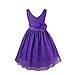 YiZYiF Kids Big Girls Double V neck Flower Dress Graduation with Sash