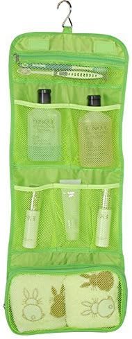 YingUs Waterproof Travel Folding Hanging Bag Organizer Makeup Cosmetic Pouch (Green)