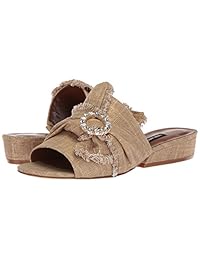 nine west Women 's Lafay lino Slide Sandalia