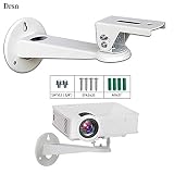 Mini Projector Wall Mount Drsn - for CCTV DVR Camera Projector - with Load 11 lbs Length 7.8 inch - Rotation 360° White