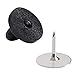 120 Pieces Tie Tacks Blank Pins with 120 Pieces PVC Rubber Pin Backs