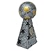 Soccer Star Silver Tower Trophy - Futbol Star Award - 7.5 Inch Tall - Engraved Plate on Request - Decade Awards