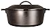 Lodge L8DOL3HH41PLT Cast Iron Dutch Oven with Handle Holders, 5 quart, Black/Red