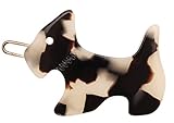 France Luxe Mini Scotty Dog on Tige Boule Barrette - Classic