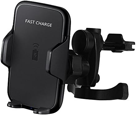 QI Fast Wireless Car Charger TyuanC F12 360° Rotation Mount Air Vent Holder for Samsung Galaxy S8, S8 Plus, S7, S7 Edge, S6 Edge Plus, Note 8, Note 5, iPhone 8, 8 Plus, iPhone X (wind outlet)