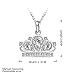 HMILYDYK 925 Sterling Silver Plated Crown Pendant Lady's fine Jewellery