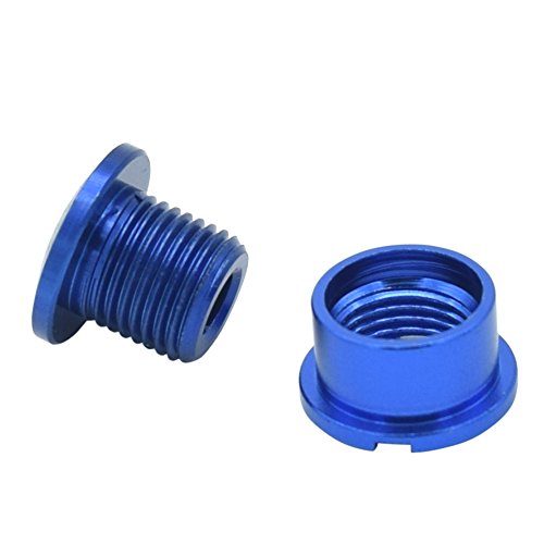 JooFn Chainring Bolt/Nuts Single Speed Short Chain Ring Bolts Kit for Road Bike, Mountain Bike, BMX, MTB(Aluminum Alloy, Blue)