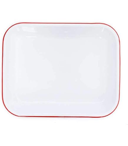 Amazon.com: Enamelware Small Open Roaster, 11.5 x 9.25 inches