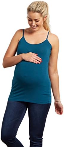 PinkBlush Maternity Dark Teal Maternity Cami, Small