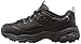 Skechers Sport womens D'LITES FRESH START Memory Foam Lace-up Sneaker,Black Silver,6.5 M US