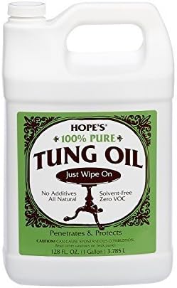 Hope Company 128to2 100% Pure Tung Oil - 1 Gallon by The Hope Company