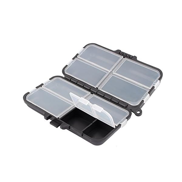 Yosoo-Strong-Plastic-Portable-Light-Weight-Fishing-Storage-Box-Fishing-Lure-Bait-Tackle-Waterproof-Storage-Box-Case-with-26-Individual-Compartments-Black