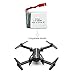 Noiposi 5Pcs 3.7V 650mah Lipo Battery with X6 Charger for TOZO X8tw Q1012 Skyhunter QQPOW X8 Foldable FPV Drone Rc Quadcopter (X8TW Battery)