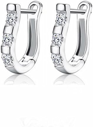 Anik Sunny 2015 Cute Lady 925 Sterling Silver Jewelry Harp Crystal Ear Stud Earrings