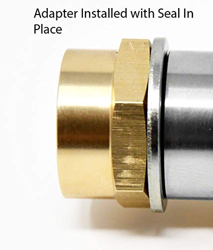 G Thread (BSP) to NPT (US Thread) Pipe Fitting Adapter with G Thread Bonded Washer Seal Included 1/2" MG x 1/2" FNPT 2 Pieces - Thumbnail 5