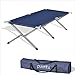 Purenity Folding Military Bed Portable Sport Camping COT with Free Storage Bag (Dark Blue)