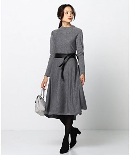 Amazon 23区 S Nijyusanku S ウーステッドウール ニットワンピース ライトグレー系 32 セーター 通販