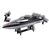 High Speed RC Racing Boat FT012 Remote Control 2.4G 4CH 4 Channel Brushless RC Racing Boat (Max Speed 45 km/h)