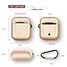 Metal Airpods Case, Full Protective Skin Cover Accessories Kits Compatible with Airpods 1&2 Charging Case[Not for Wireless Charging Case]