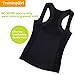 TrainingGirl Women Hot Slimming Sauna Sweat Vest Neoprene Body Shaper for Weight Loss Tummy Fat Burner Workout Tank Tops (Black Tank Top Sweat Vest, M Size Chart in Our Pictures)