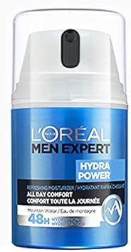 L'Oreal Men Expert Face Moisturizer with Hyaluronic Acid, 48 Hour Moisturizing Gel + Prevents Moisture Los