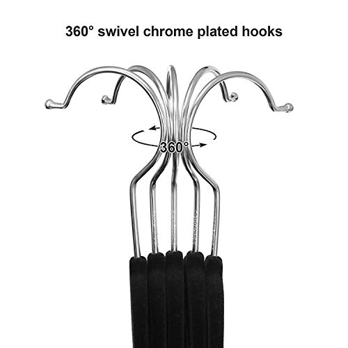 Fayleeko Velvet Skirt Hangers Clothes with Clips Ultra Thin Non Slip 20 Pack Velvet Pants Hangers Space Saving Clothing Hanger