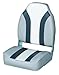 Wise 8WD1062LS-975 Classic Stripe High Back Boat Seat, Grey-Charcoal-Navy