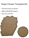 Paper Flower Template Kit Peony Small to Large Flowers