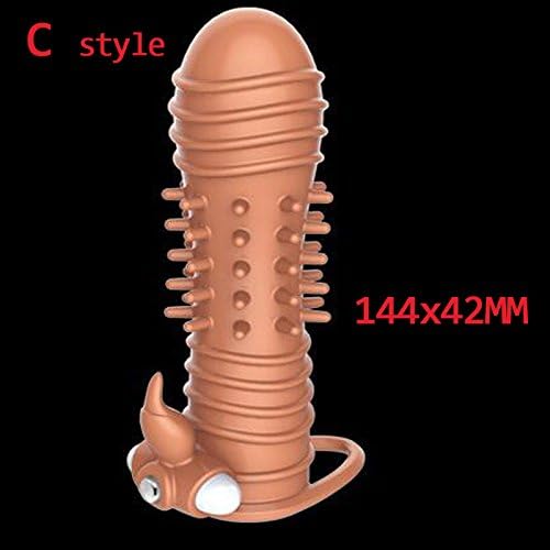 YutPro(TM) Silicone Pe nis SleCo ck Ring Adult Se xtoys Reusable Con doms Extension Jugetes Ero ticos Co ckring Se x Products For Men,Se x toys[C]