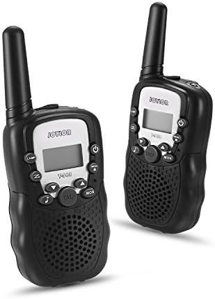 Joylor Durable Walkie Talkies Twin Toy for kids,Easy To Use and Kids Friendly 2-Way Radio 3-5KM Range Interphone Outdoor Camping Hiking -Black