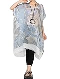 Mordenmiss Women's Summer Lightweight Plus Size Pullover T-shirt Cover-ups