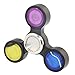 Spinner Fidget EDC ADHD Focus Toy Ultra Durable High Speed 2-5 Min Spins Precision Metal material (Black Frame)