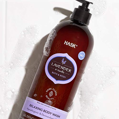 HASK LAVENDER + VANILLA Body Wash 2 Pack Relaxing, vegan formula