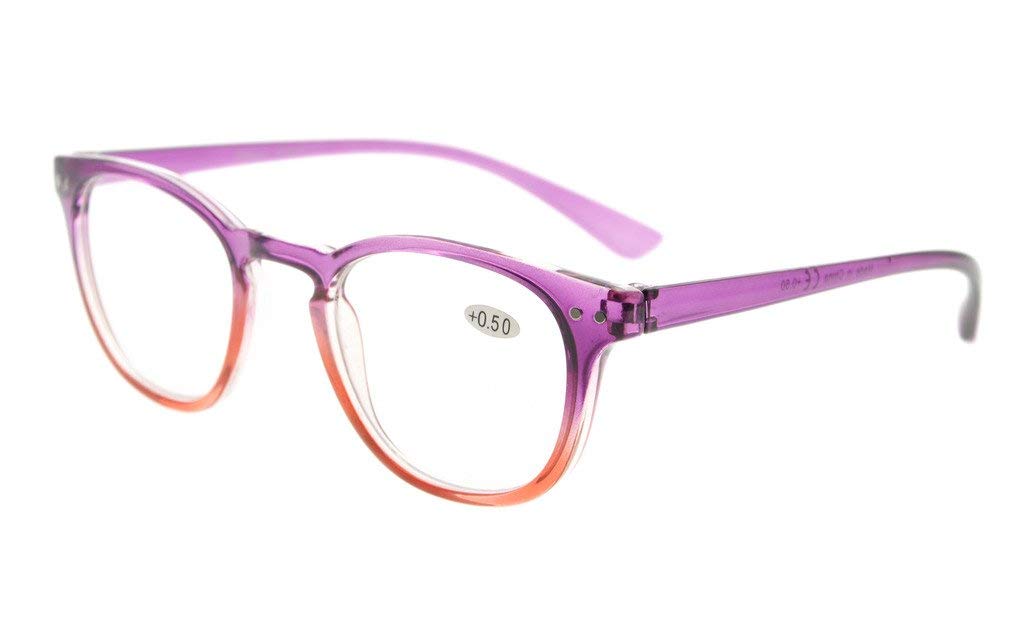 Eyekepper Fashion Readers Womens Reading Glasses (Purple-Red Frame)