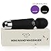 Wireless Wand - Waterproof Rechargeable for Body - Back Neck Sport Massage - Black Travel Friendly - Multi Speed 8-10 Magic Vibrating Patterns - Personal Quiet Mini