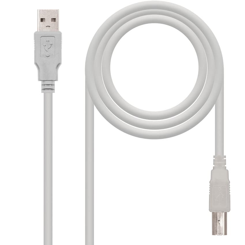 Levitantes USB 2.0 Type A to USB Type B Cable Nano Cable for Printer 1.8 m Cable Beige A/M-B/M