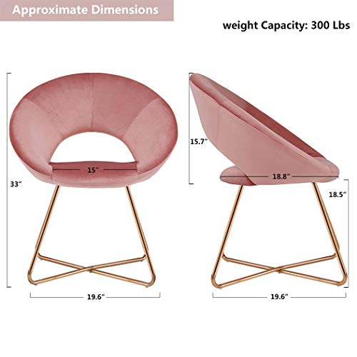 Duhome Modern Accent Velvet Chairs Dining Chairs Single Sofa Comfy