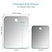 Premium Fogless Mirror, Non Shatter Fog Free Shower Shaving Mirror of Safe to Use, 42% Larger Clear View, Portable Travel Shower Mirrors of Lightweight Design, Best Gift Idea for All Season