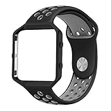 Fitbit Blaze Sport Band with Frame, Alritz Soft Silicone Replacement Strap Breathable Wristband for Fitbit Blaze Watch Fitness Watch