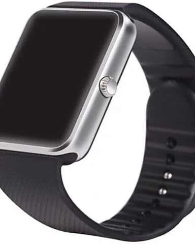 ZiKi DGZ Hot Sale Smart Watch GT08 1.54" Support Memory card Slot Pedometer Smartwatch for any Android phones , black-220v