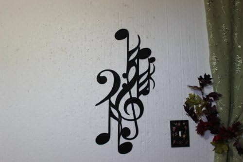 Music and Notes Art Deco 2ft Metal Wall Art Home Decor