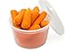 Airtight Food Storage Containers with Easy Secure Lids by TANGERINE (8 Ounce) (50 Pack)