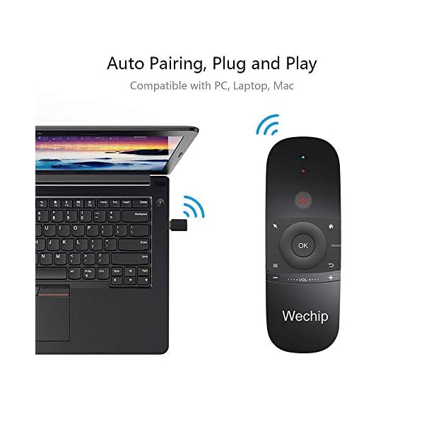 RunSnail-Air-Mouse-Remote-with-Keyboard-for-Android-TV-Box-Smart-TV-Computer-Laptop-Projector-HTPC-Media-Player 2.4GHz Air Mouse Remote with Keyboard, 6-Gyro Sensors Remote Rechargeable for Android TV Box, Smart TV, Computer, Laptop…