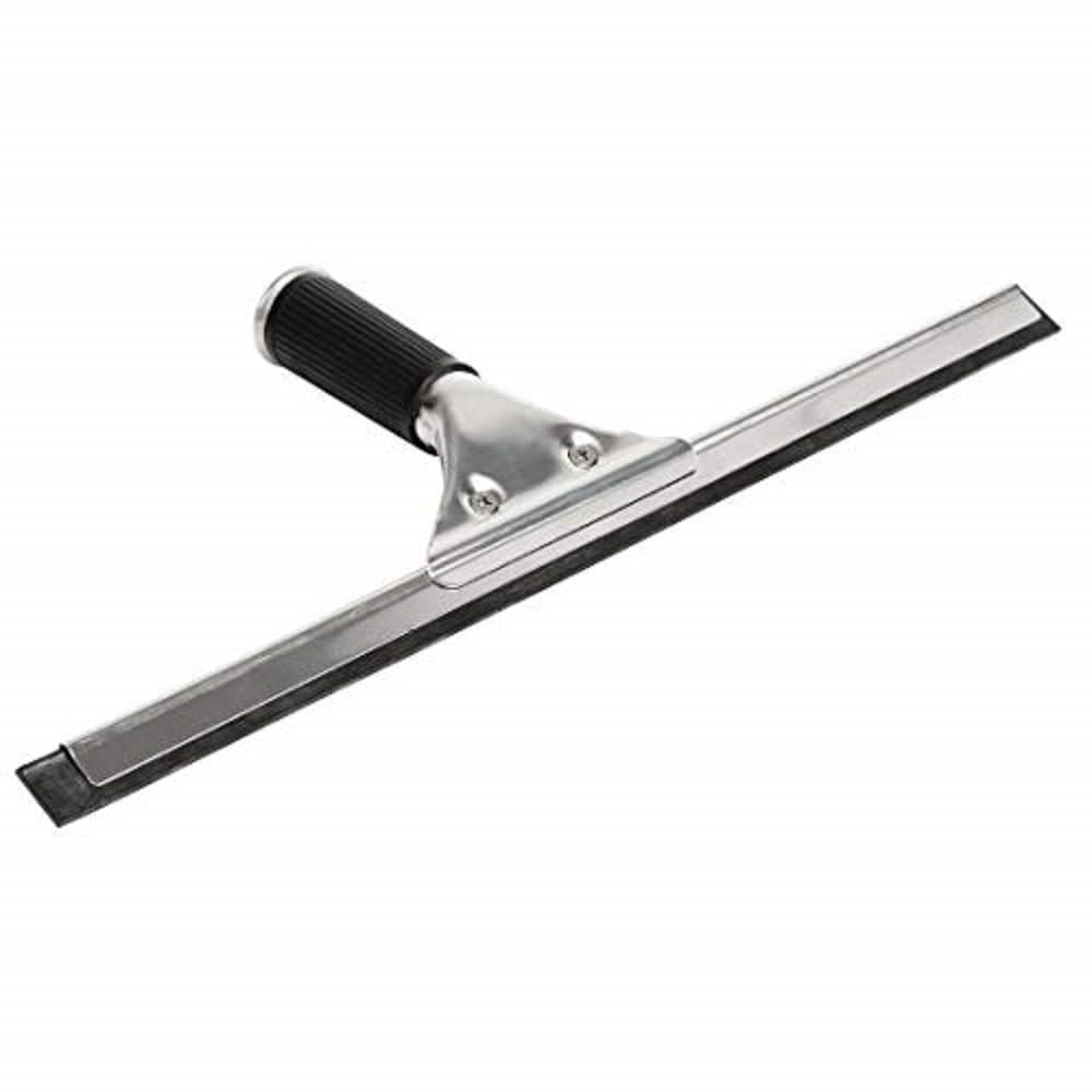 Jantex Hand-Held Blade Window Wiper Squeegee, Stainless Steel Black 14in CC938